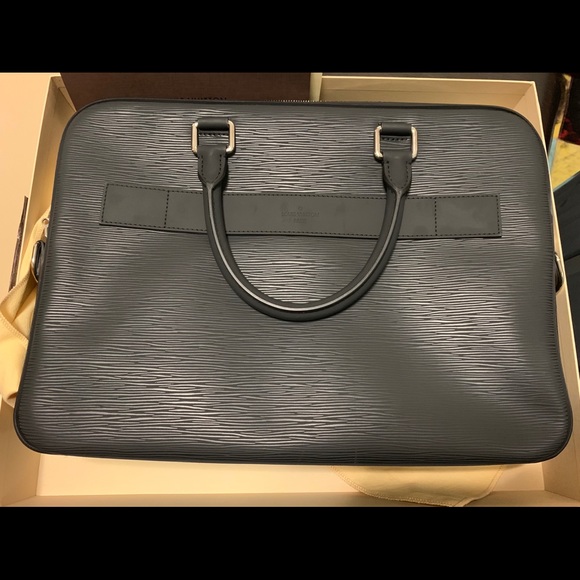 LOUIS VUITTON BRIEFCASE WITH SHOULDER STRAP - Picture 1 of 8